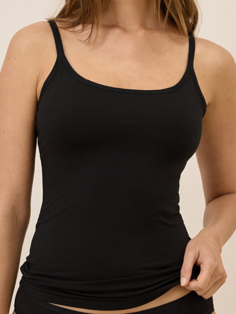 Pact Women's Black Shelf Bra Camisole XL